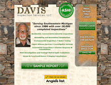 Tablet Screenshot of davisinspection.com